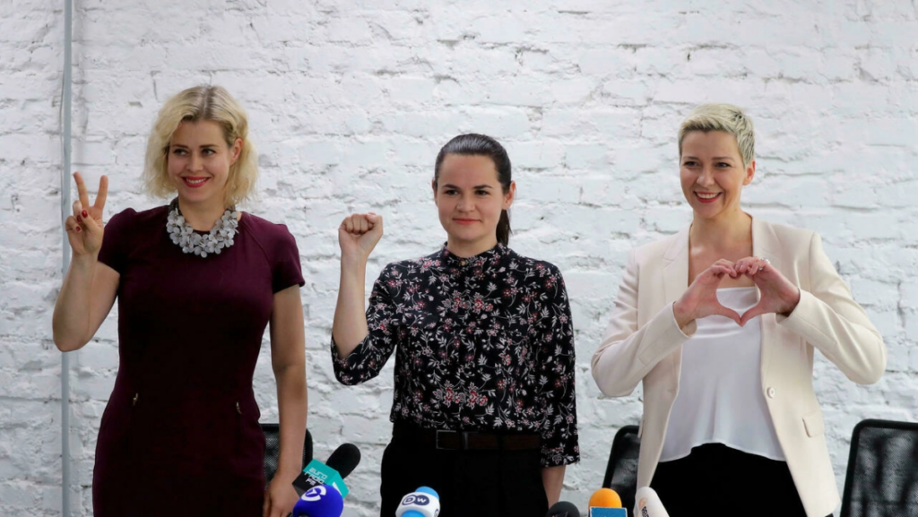 Sviatlana Tsikhanouskaya, Veronica Tsepkalo & Tatsiana Khomich - Rally for Belarus