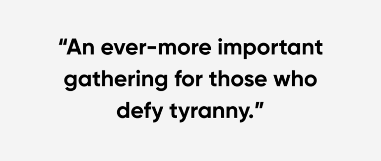 Economist quote about the Oslo Freedom Forum