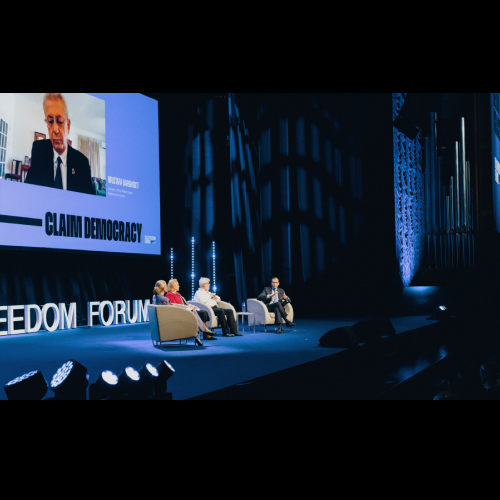 Gaza: What Happens Next? panel at the 2024 Oslo Freedom Forum thumbnail