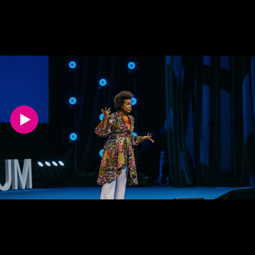 Maria Sarungi Tsehai speaks at the 2025 Oslo Freedom Forum