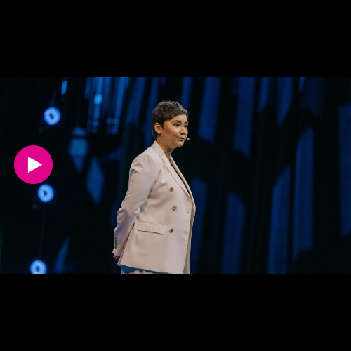 Nyrola Elima speaks at the 2025 Oslo Freedom Forum