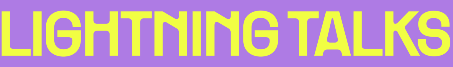 Interactive programming - Lighting Talks